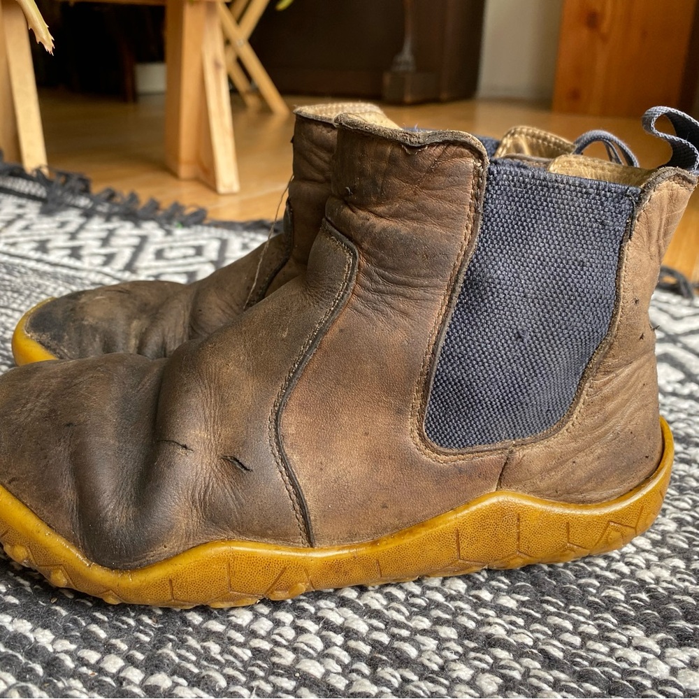 VIVObarefoot Brown Leather Chelsea Boots 2 pair, European size 36 or 37
